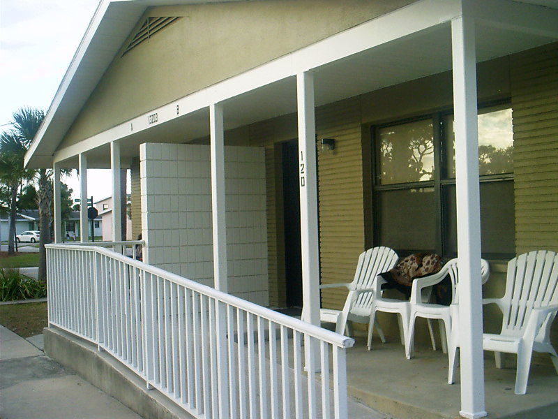 porch or an apartment unit